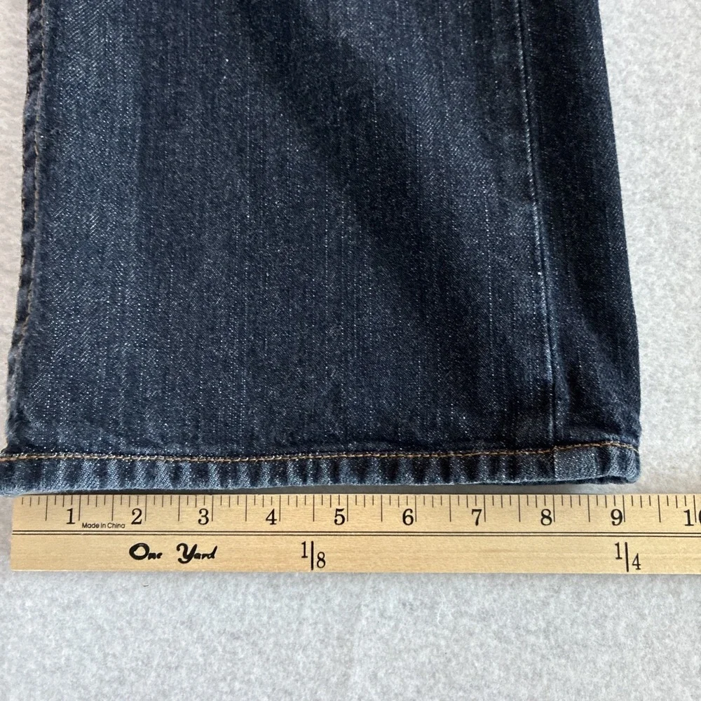 True Religion Ricky Blue Jeans Mens 36x26 (27) Flap Pocket Y2K Stitch Lot Of 2